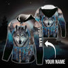 Maxcorners Personalized Wolf Native American Custom Name 3D