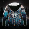 Maxcorners Personalized Wolf Native American Custom Name 3D