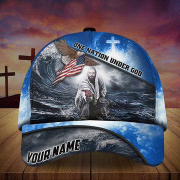 Maxcorners Personalized Patriotic American Eagle- Cap