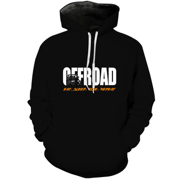 Maxcorners Eat, Sleep, Ride, Repeat - Off-Road Hoodie  PT141222