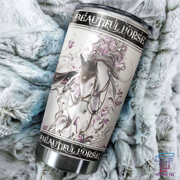 Maxcorners Beautiful Horse Stainless Steel Tumbler 02