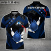 Maxcorners Bowling Ball Premium Multicolor Option Customized Name 3D Shirt