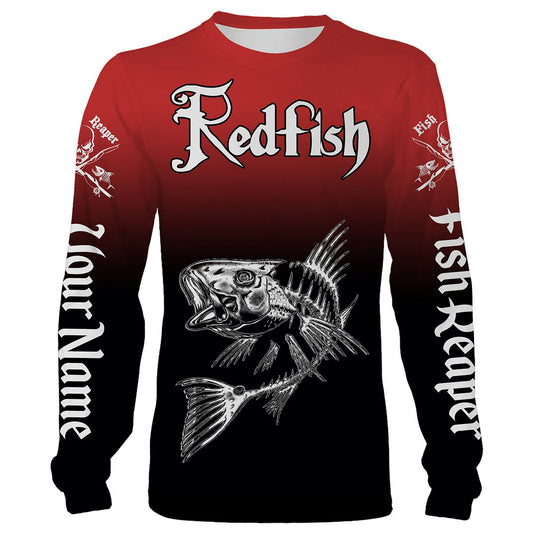 Maxcorners Redfish Puppy Drum Fishing Custom Name Shirts