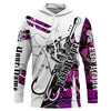 Maxcorner Halloween Fish Reaper Pink Camo Custom Name 3D shirt