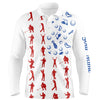Max Corner American flag golf icons mens golf polo shirts custom mens patriotic polo shirts