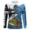Maxcorners Largemouth Bass Fishing Fish On Blue Custom Name