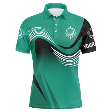 Max Corner Mens golf polo shirts custom name mens green golf tournament polo shirts