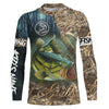 Maxcorners Customize Name Bass Fishing 3D Shirt