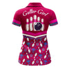 Maxcorners Bowling Gutter Girl Pink Premium Customized Name 3D Shirt For Women