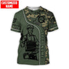 Maxcorners Personalized Name Camo Carpenter 3D All Over Printed HU120