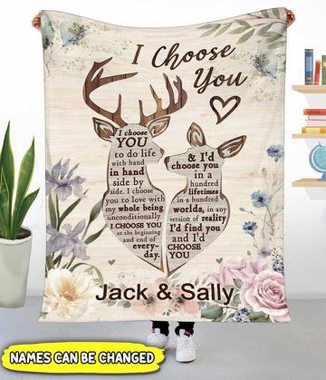Maxcorners Deer I CHOOSE YOU - Blanket