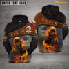 Maxcorners Personalized Fire Horse Collection All Over Printed Shirt