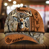 Maxcorners Premium Florapunk Black Camo Deer Hunting Personalized Hats 3D