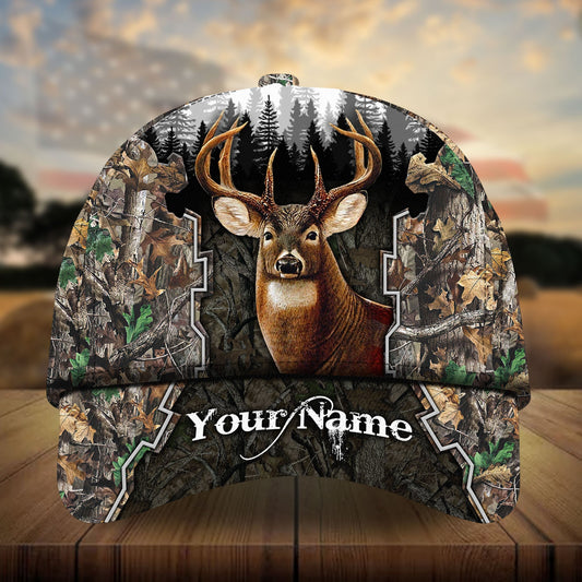 Maxcorners Aleandro Cotta Hunting Personalized Hats 3D Multicolored Camo