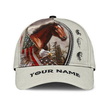 Maxcorners Personalized Name Rodeo Classic Cap Horse