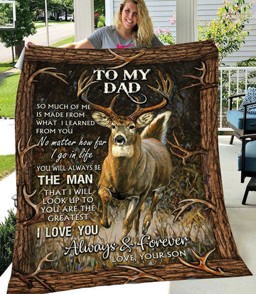 Maxcorners To My Dad So Much Of Me Is Made From What I Learned From You Fleece - Blanket