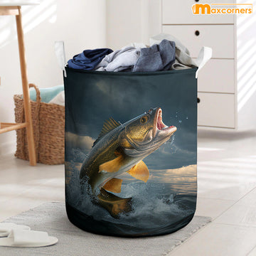 Maxcorners Bass Fishing All Over Printed Basket
