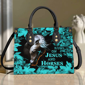Maxcorners Horse Printed Leather A2 Handbag