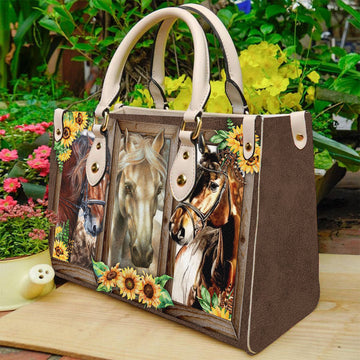 Maxcorners Horse Printed Leather -Handbag