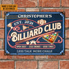 Maxcorners Personalized Club Cold Drinks Good Times Neon All Printed 3D Classic Metal Sign