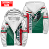 Maxcorners Personalized Name Rooster Green Unisex Hoodie