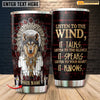 Personalized Native Wolf Tumbler