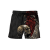 Maxcorners Skull Rooster And Rose Hoodie