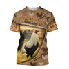 Maxcorners Rooster Live Like Someone All Over Printed Unisex Deluxe Hoodie