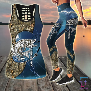 Maxcorners Northern Pike Fishing Gear Blue Tattoo Camo