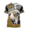 Maxcorners Rooster In Field Unisex Deluxe Hoodie