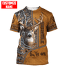 Maxcorners Huntaholic Personalized Name 3D Over Printed Hoodie