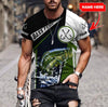 Maxcorners Personalized Name Bass Fishing In My Head 3D Shirt