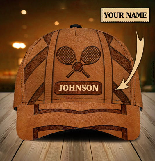 Maxcorners Tennis Light Brown Personalized All Over Printed Cap