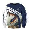 Maxcorners Custom Name Orange Trout-Salmon Fishing Design