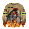 Maxcorners Personalized Firefighter Hug 3D Shirt