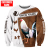 Maxcorners Personalized Name Rooster Signs Unisex Hoodie