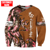 Maxcorners Customized Name Country Girl 3D Design All Over Printed