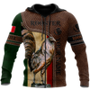 Maxcorners Rooster Sculpture All Over Printed Unisex Deluxe Hoodie