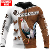 Maxcorners Personalized Name Rooster Signs Unisex Hoodie
