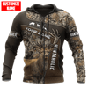 Maxcorners Deer Hunting Personalized Name 3D Over Printed Hoodie