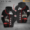 Maxcorners Jeep Car Personalized Name 3D Over Printed Hoodie