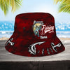 Maxcorners Walleye Fishing Personalized Name 3D Over Printed Bucket Hat
