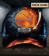 Maxcorners Basketball Fire Personalized Name All Over Printed Cap