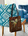 Maxcorners Jennieart Personalized Turtle Leather Pattern Printed All Over Tote Bag
