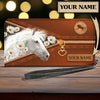 Maxcorners White Horse Personalized Clutch