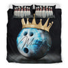Maxcorners Bowling King Ball Bowler Royal Player Personalized Name 3D Bedding Set