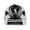 Maxcorners Tennis Black White Star All Over Printed Cap