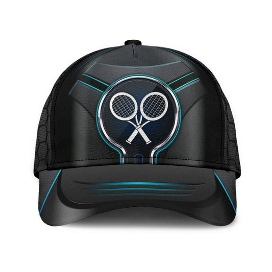 Maxcorners Tennis Blue Black All Over Printed Cap