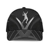 Maxcorners Tennis Player Sliver Black All Over Printed Cap