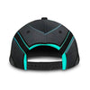 Maxcorners Tennis Blue Black All Over Printed Cap